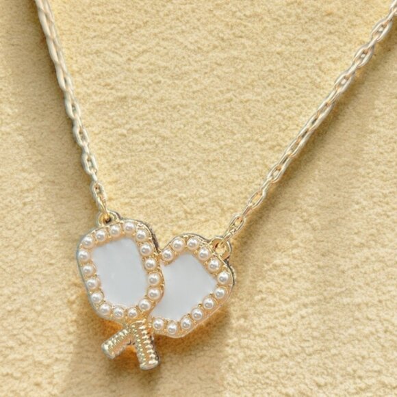 Pickleball Paddle Pendant Necklace - Picture 7 of 7